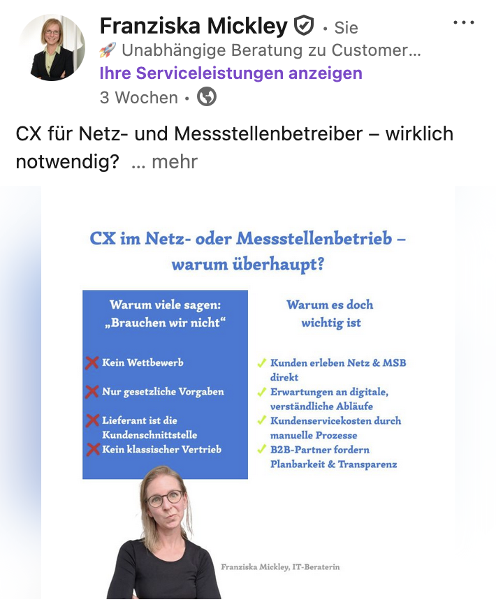 CX für Netz- und Messstellenbetreiber – wirklich notwendig?