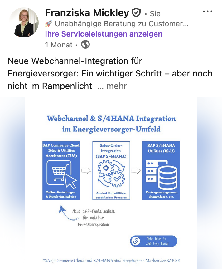 Neue Webchannel-Integration für Energieversorger