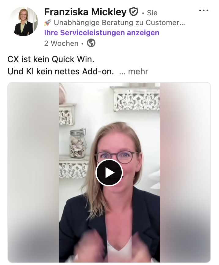 CX ist kein Quick Win